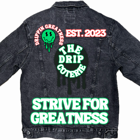 Strive For Greatness Unisex Denim Jacket